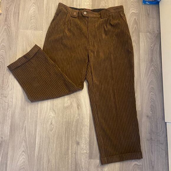 Stacy Adams Men's 2 Pieces Suit Corduroy Zippered Jacket Size 2XL Pants 36 - Picture 6 of 12